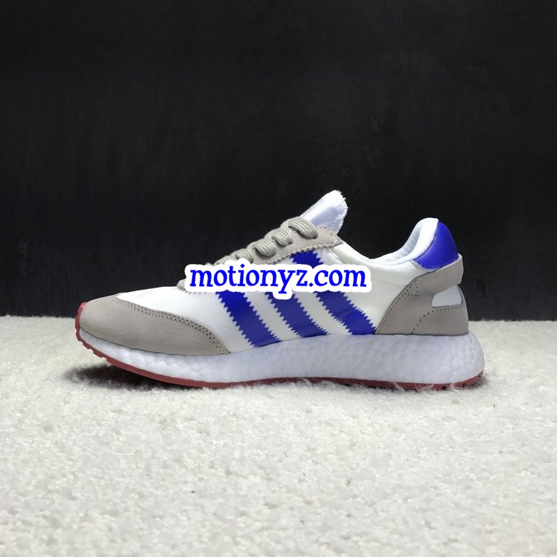 Real Boost Adidas Iniki Runner Boost White Blue